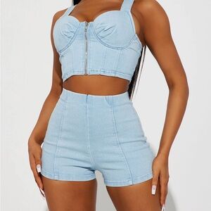 Denim Two piece set